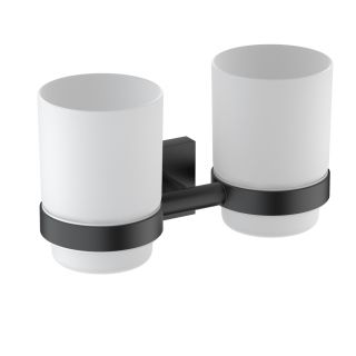 Стакан для зубных щёток двойной Timo Selene 12034/03 чёрный